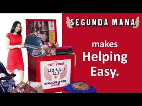 SEGUNDA MANA MAKES HELPING EASY! Segunda Mana is .